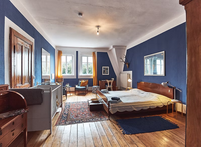 Gästezimmer _blau_ Rittergut Etzdorf Foto#univations_jpg